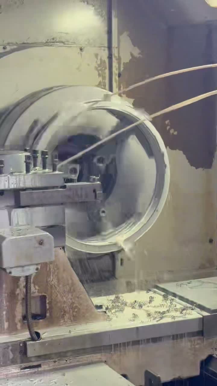 泵用密封环 CNC 车削加工现场