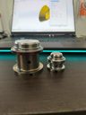 Finished custom hardfaced valve disc with a machined working surface