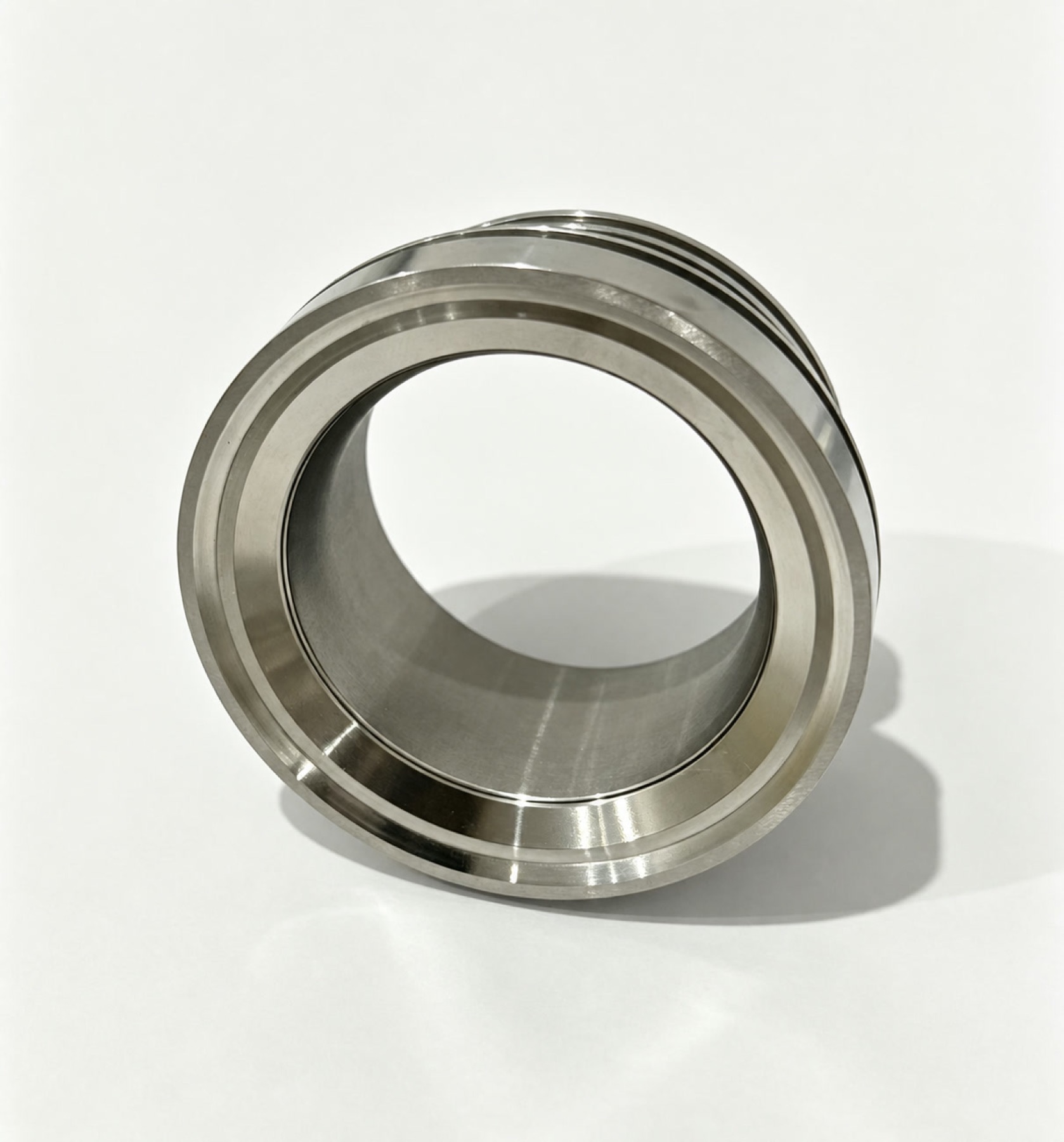 Second view of a finished diesel-engine valve seat with Stellite 6 on the tapered surface and Ni60 in the bore