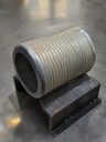 Hardfaced sleeve overlay example with machining allowance confirmed by drawing