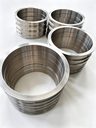 Batch view of drawing-based 316L pump wear rings, casing rings or impeller rings