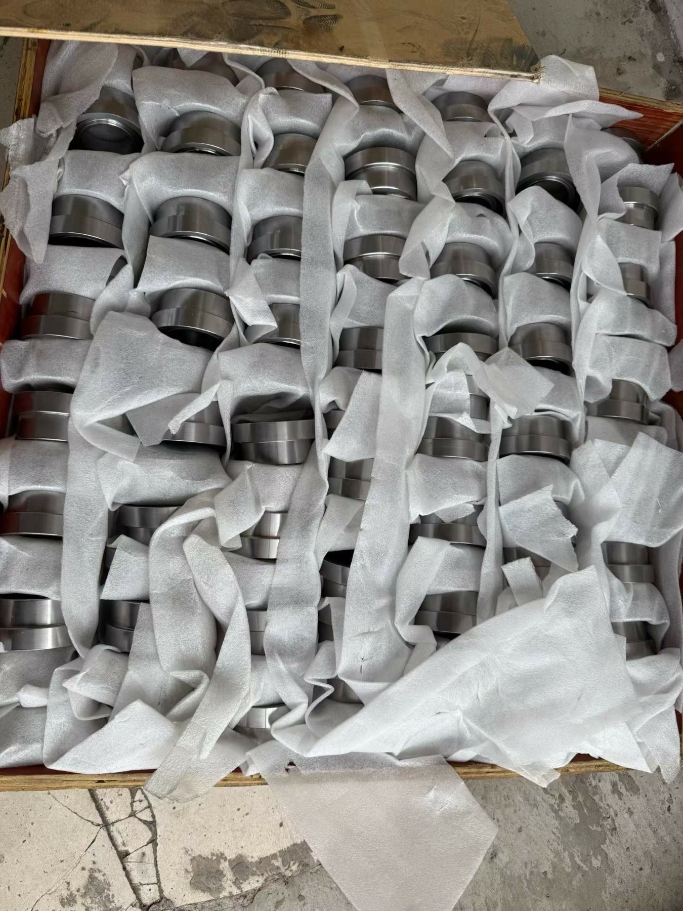 Finished valve seats with confirmed Stellite 6 and Ni60 surface requirements