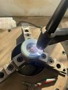 Valve disc after hardfacing and before finish machining